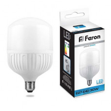 Лампа светодиодная LB-65 30W 230V E27 6400K FERON 25537