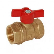 Кран шаровый бабочка 1/2" г/г БОЛОГОЕ Ду15 11Б27П1