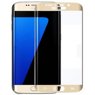 Защитное стекло 5D золото для Samsung S7 Edge Colorful