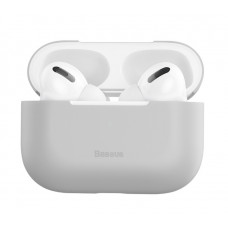 Чехол силиконовый светло-серый для AirPods Pro Baseus