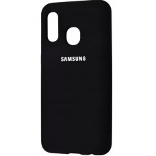Чехол силиконовый черный для Samsung Galaxy A40 Silicone Cover