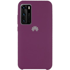 Чехол силиконовый фиолетовый для Huawei P40 Silicone Cover