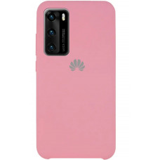 Чехол силиконовый розовый для Huawei P40 Silicone Cover