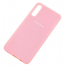 Чехол силиконовый розовый для Samsung Galaxy A70 Silicone Cover