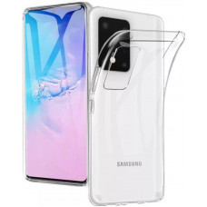 Чехол силиконовый прозрачный для Samsung Galaxy S20
