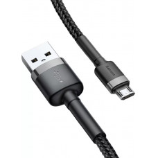 USB кабель черный 2 м MicroUSB Baseus