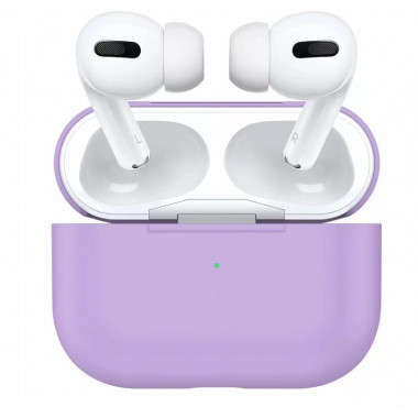 Чехол силиконовый сиреневый для AirPods Pro Baseus