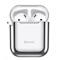 Чехол силиконовый блестящий хром для Apple AirPods 1/2 Baseus