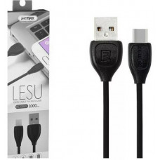 USB кабель черный 1 м microUSB RC-050m Remax Lesu