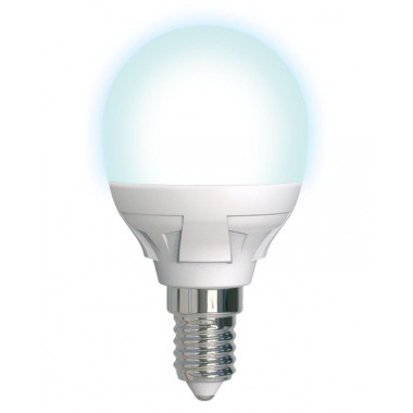 Лампа светодиодная матовая LED-С37 7W E14 4000K Uniel PLP01WH