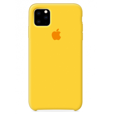 Чехол силиконовый желтый для Apple iPhone 11 Pro Max 