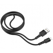 USB кабель microUSB черный 1.2 м Hoco U82
