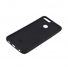 Чехол силиконовый черный с пластиковой вставкой вокруг камеры на Xiaomi Mi 5X Silicone Case