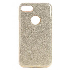 Чехол силиконовый блестящий золотой с окошком для iPhone 7 Plus Remax Glitter RM-1611-Gold
