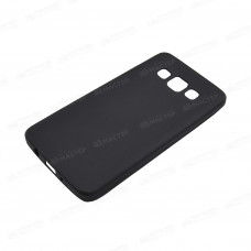 Чехол силиконовый черный матовый для Samsung A3 (2015)