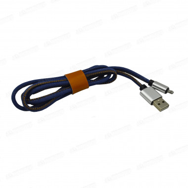 Кабель microUSB 1 м Jeans Cloth PowerLine