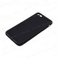 Чехол силиконовый матовый черный для iPhone 8