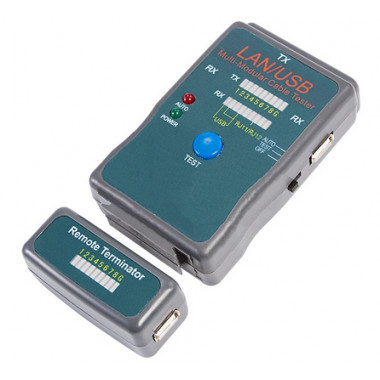 Тестер кабеля универсальный RJ-45 USB HY-251454CT REXANT 12-1011