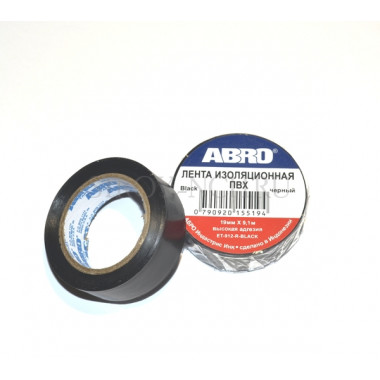 Изолента черная ABRO ET-912-R