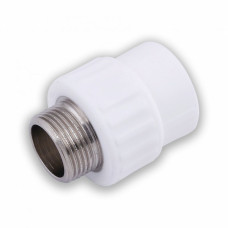Муфта комбинированная PP d20 мм х 1/2' с наружной резьбой Kalde 3222-nmo-200b00