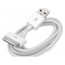USB кабель для iPhone 4/4S 30 pin шнур 1 м белый REXANT 18-1123