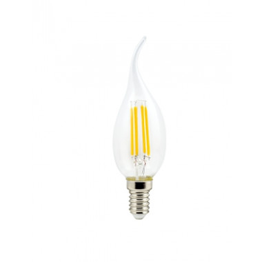 Светодиодная лампа свеча на ветру candle 5.0W E14 4000K LED Ecola N4YV50ELC