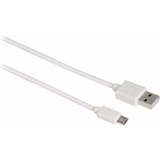 USB кабель microUSB 1 м белый длинный штекер REXANT 18-4269