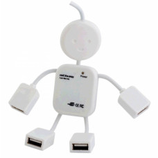 USB хаб на 4 разъема типа человечек белый REXANT 18-4102