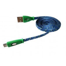 USB кабель светящийся iPhone 5/5S/5C REXANT 18-4259