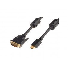 Шнур HDMI - DVI-D 1.5 м с фильтрами REXANT Gold 17-6303
