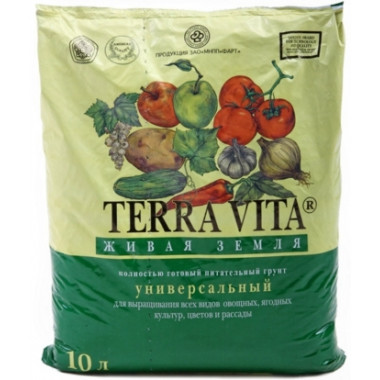 Грунт универсальный 10 л Terra Vita Живая земля