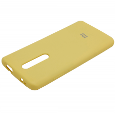 Бампер силиконовый желтый с TPU покрытием на Xiaomi Redmi 5 Silicone Cover