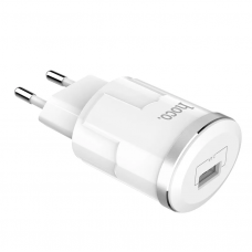 Сетевое зарядное устройство (СЗУ) белое Hoco 1xUSB