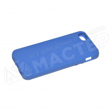 Чехол силиконовый ультратонкий синий iPhone 5\5S Si Jie