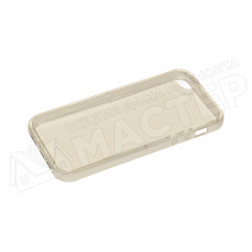 Чехол прозрачный с серебристыми боковыми вставками iPhone 5/5S