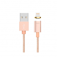 USB кабель золотой 1.2 м для iPhone 8 pin Hoco Magnetic Charging U16