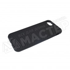 Чехол силиконовый черный карбон для Apple iPhone 7/8