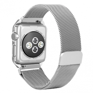 Ремешок металлический серебряный для Apple Watch 38 мм