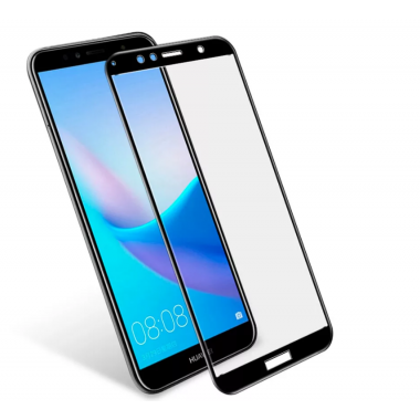 Защитное стекло черное для Huawei Honor 7С BINGО