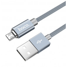 USB кабель магнитный серый 1.2 м для microUSB Hoco U40A