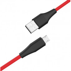 Кабель microUSB 1 м красный Hoco X32