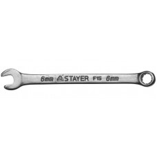 Ключ гаечный комбинированный хромированный 6 мм STAYER Master 27085-06