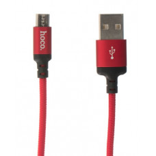 Кабель microUSB красный 2 м HOCO Micro Cable X14