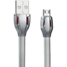 Кабель серебристый 1 м для microUSB Remax Laser RC-035m