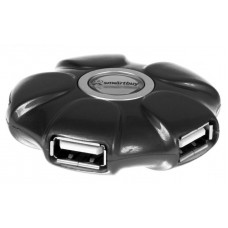 USB-хaб 4 порта черный Smartbuy UFO SBHA-143-K