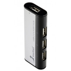 USB-хaб на 4 порта с магнитом черный Smartbuy SBHA-6806-K