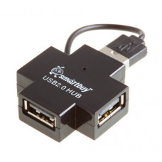 USB-хaб 4 порта черный Smartbuy SBHA-6900-K
