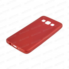 Чехол силиконовый красный бархат для Samsung A3 (2015)