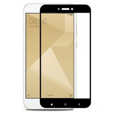 Защитное стекло 2D черное Xiaomi Redmi Note 4X