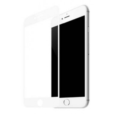 Защитное стекло 3D ультратонкое хамелеон белое для iPhone 7/8 Baseus PET Soft Anti-Blue Light CPE02